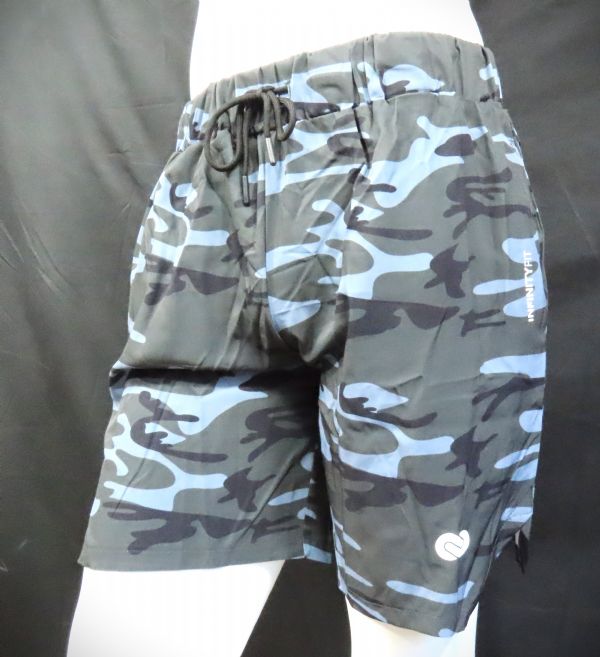 Shorts da Crossfit Uomo, Blu Camo CrossFit per tutti