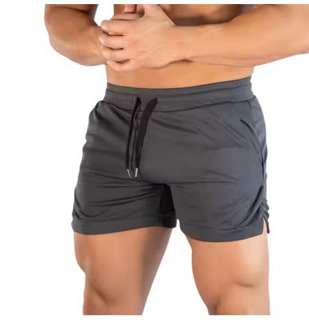 Shorts da Crossfit Uomo, Grigio cemento CrossFit per tutti