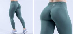 Leggings da Crossfit Donna, verde acqua CrossFit per tutti