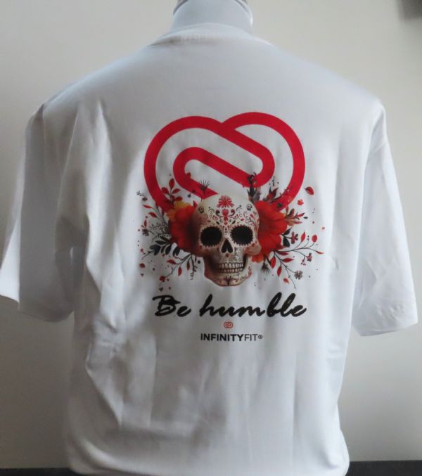 InfinityFit-shirt BE HUMBLE, unisex, OVER SIZE CrossFit per tutti