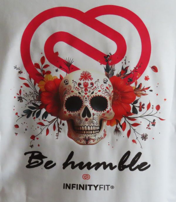 InfinityFit-shirt BE HUMBLE, unisex, OVER SIZE CrossFit per tutti