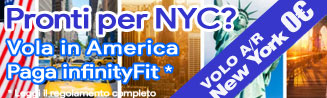 Vola gratis a New York con infinityFit