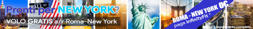 Vola gratis a New York con infinityFit